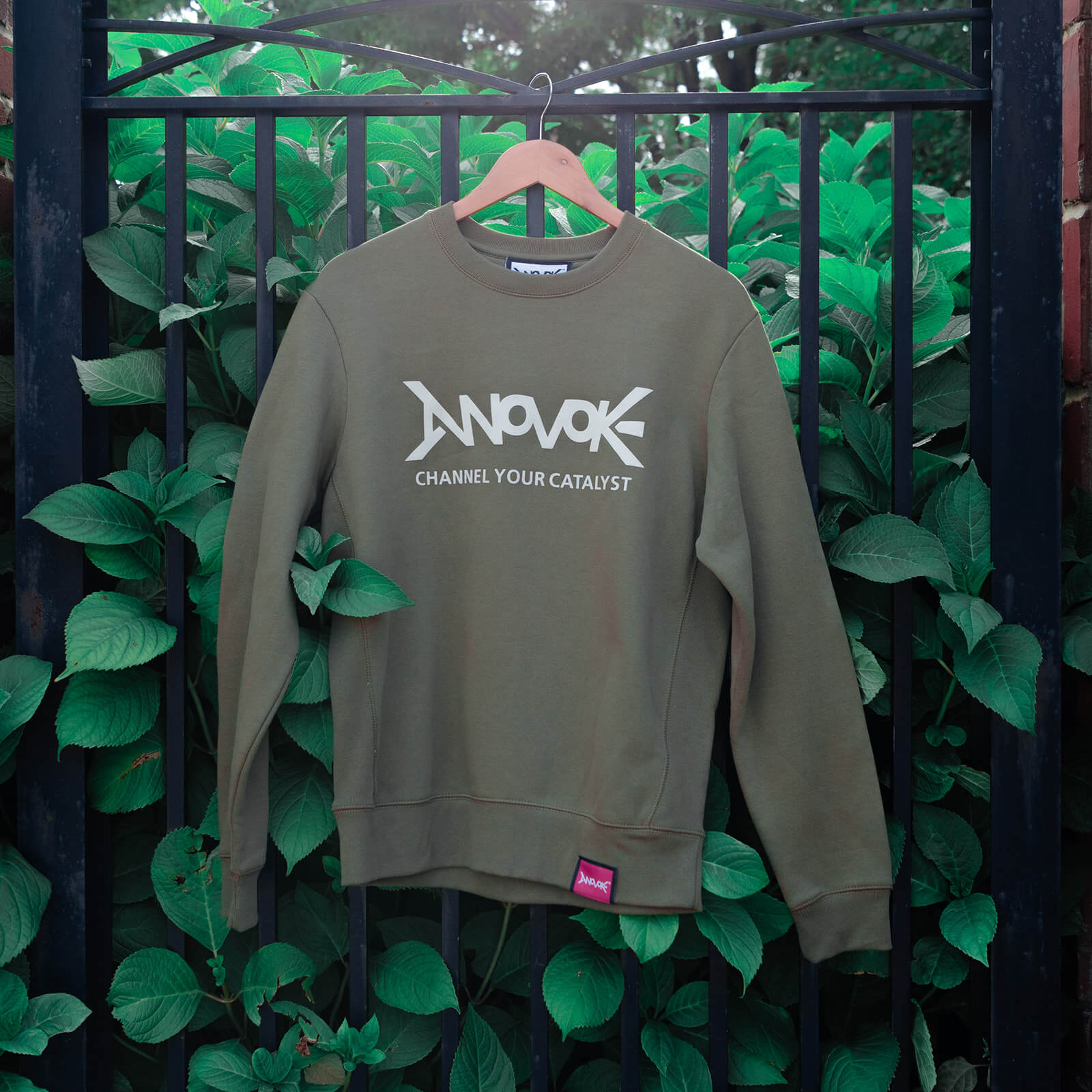 Logo + Mantra - Olive Sweatshirt